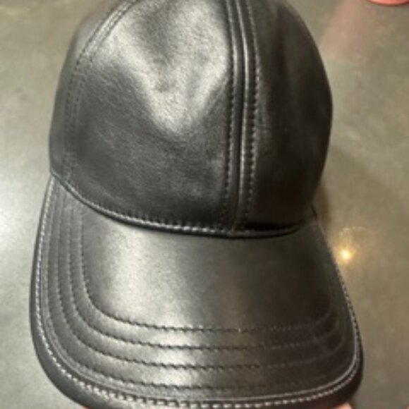 COACH LAMBSKIN LEATHER HAT